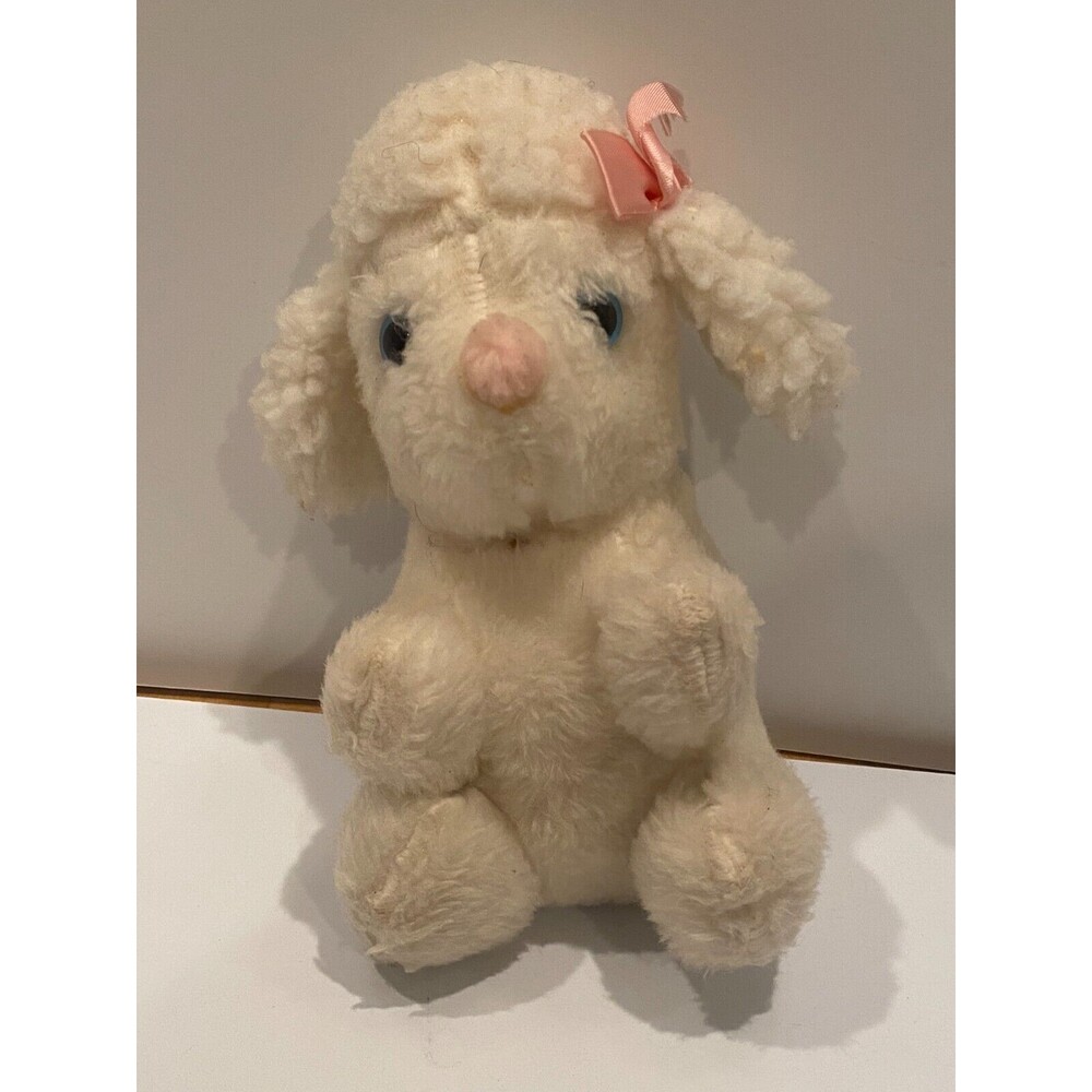 Vintage Sheep Lamb Musical Plush Wind-Up Stuffed Animal Cream Toys+ Made in USA